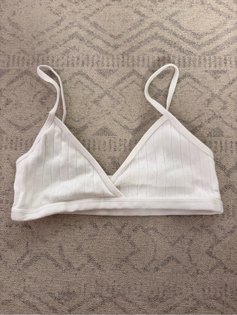Brandy Melville Soft Cotton Bralette - White